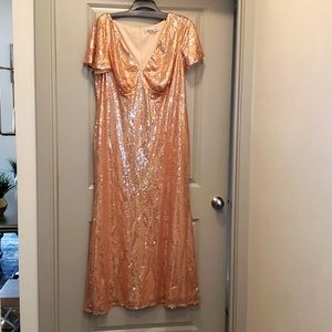 Rose Gold Sequin Gown
